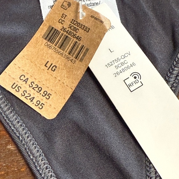 Victoria’s Secret PINK Racerback Tank Top | Charcoal Gray | Women’s L | NWT - Picture 3 of 4